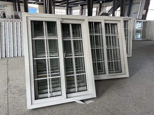 Сдвижные двойные окна Upvc горизонтальные толчок-тяжка звукоизоляция Pvc окна Сдвижные двери