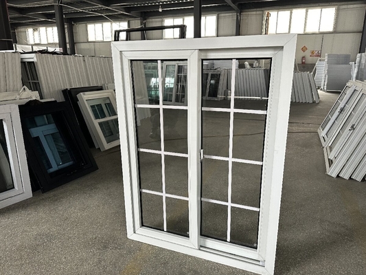 Сдвижные двойные окна Upvc горизонтальные толчок-тяжка звукоизоляция Pvc окна Сдвижные двери